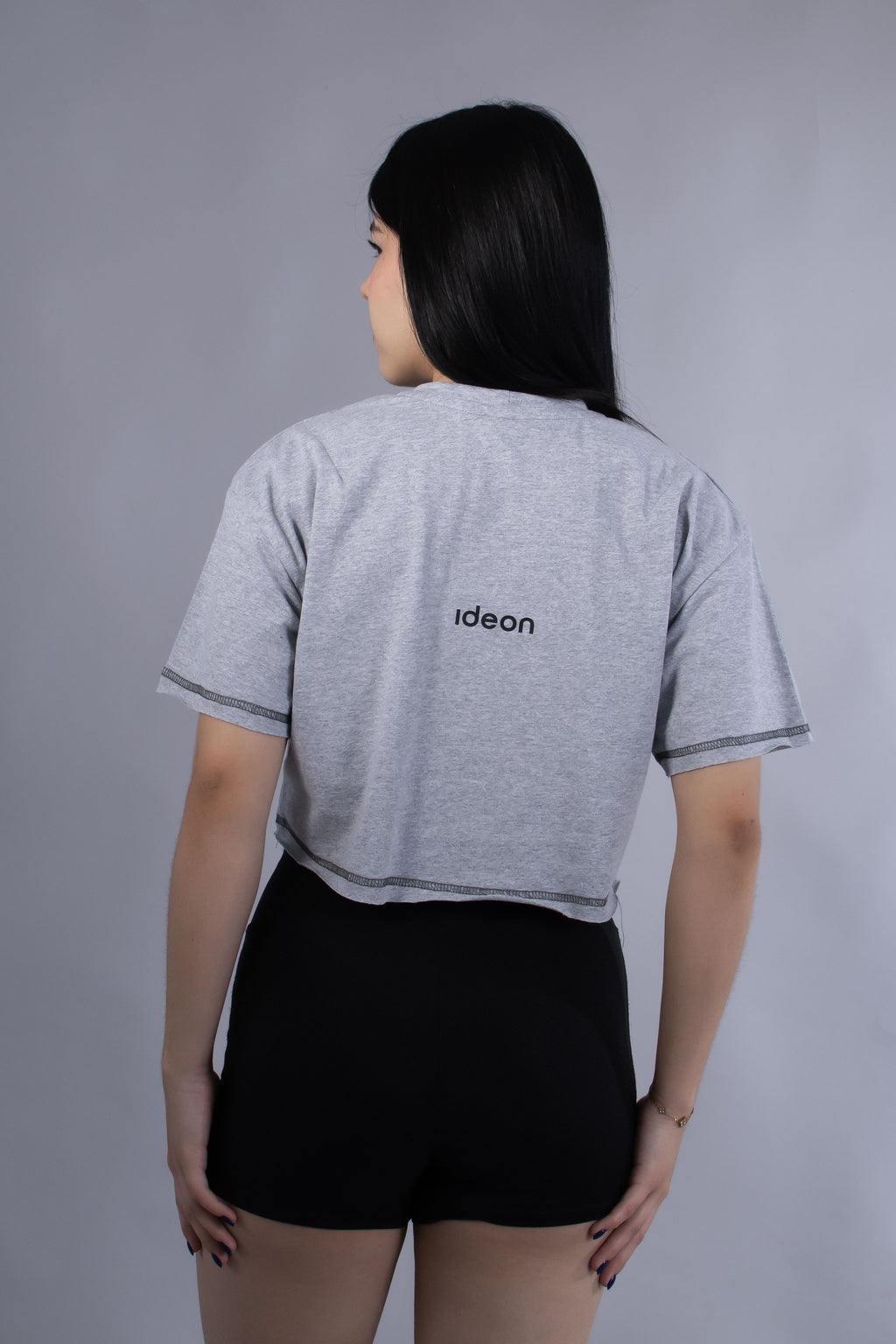Ideon Crop Gris Jaspe Mujer
