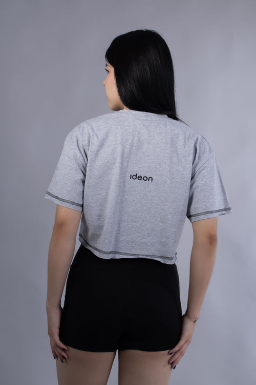 Ideon Crop Gris Jaspe Mujer