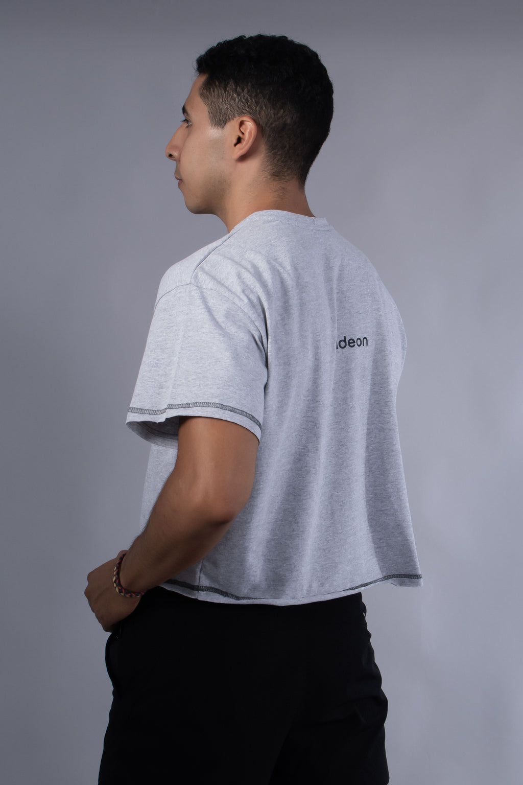 Ideon Crop Gris Jaspe Hombre