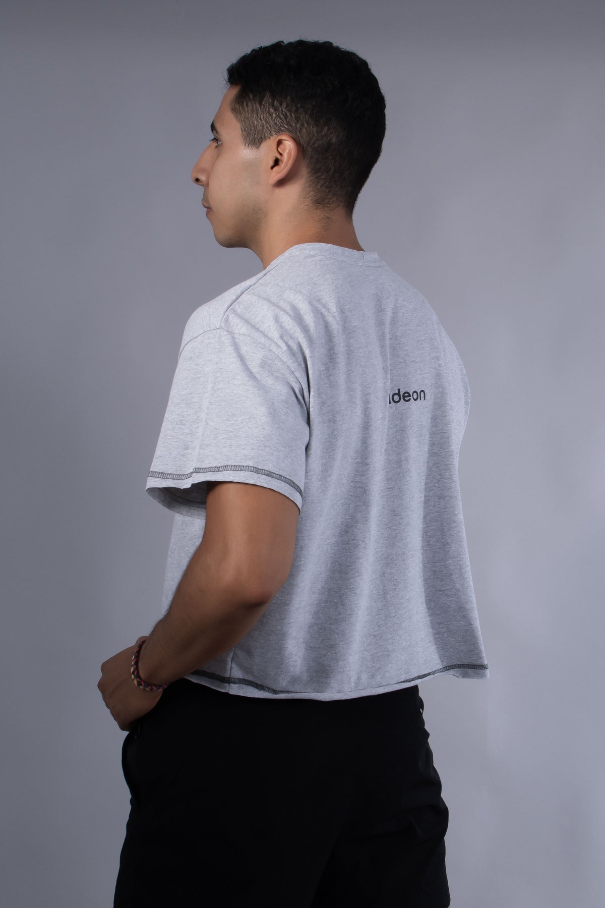 Ideon Crop Gris Jaspe Hombre