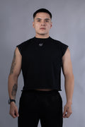 Ideon Crop Sleevess Negro Hombre